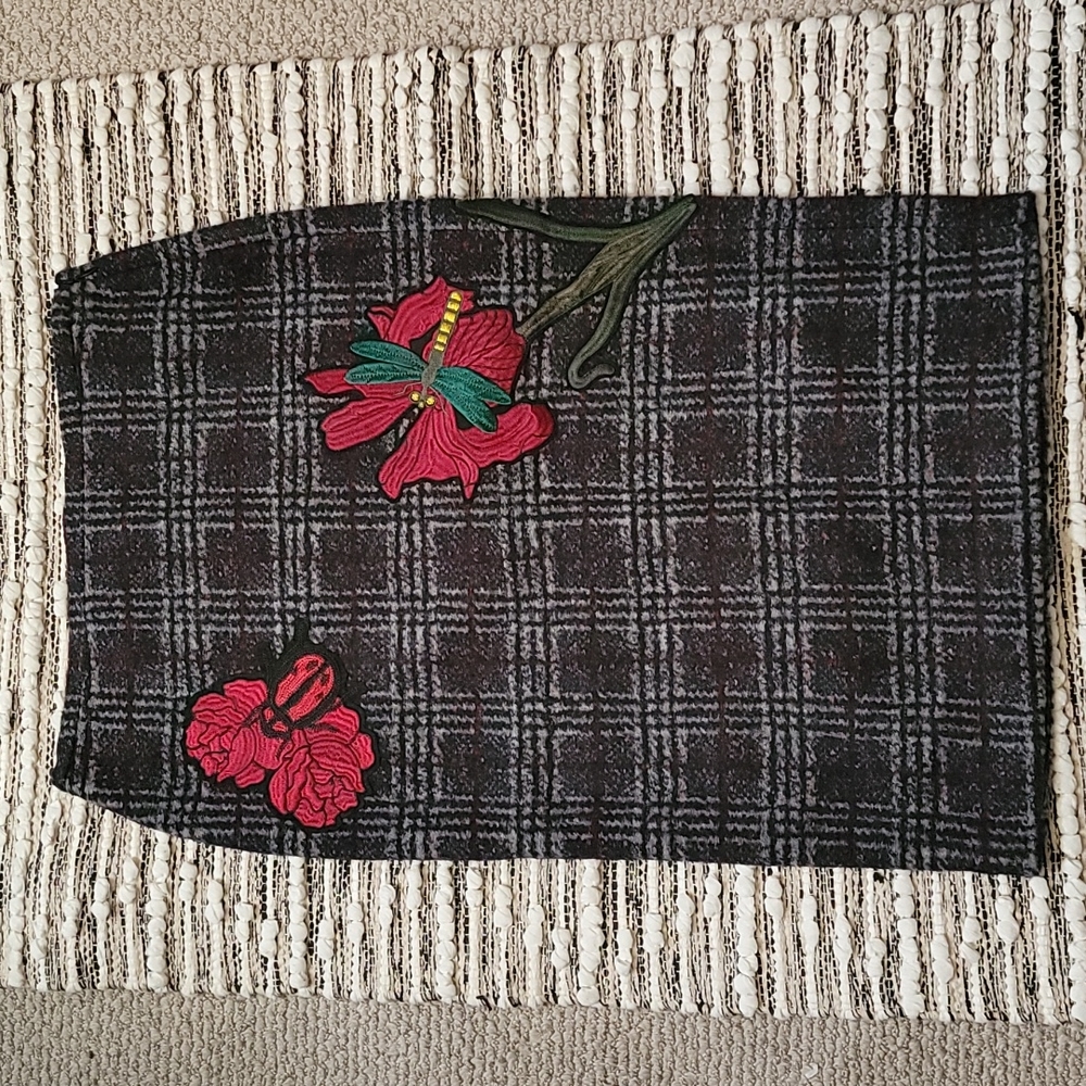 Philosophy Plaid Wool Blend Skirt Size 6‎